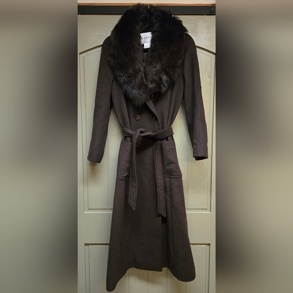 C* - Jaeger Wool & Angora long fur coat - Picture 10 of 13